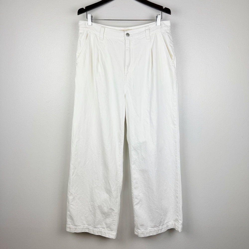 Madewell Harlow Wide-Leg Jeans Airy Denim Edition White Size 31 - Picture 3 of 10